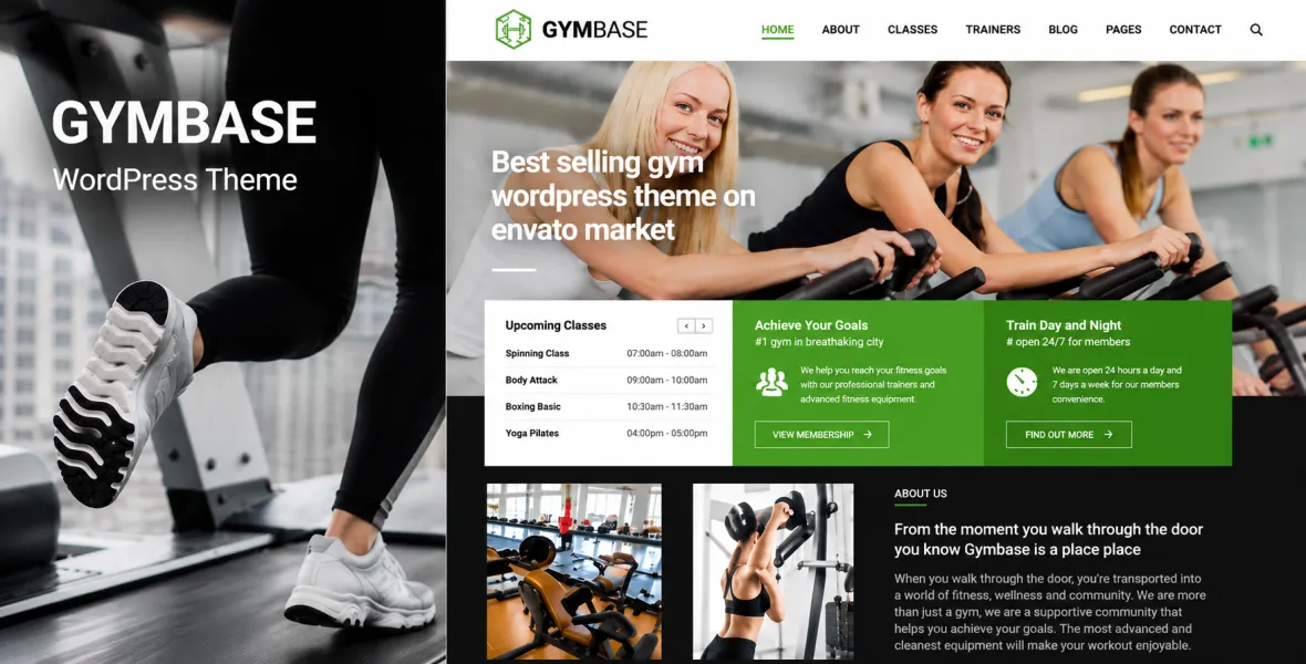 GymBase Gym Fitness WordPress Theme