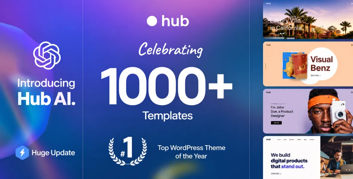Hub Responsive Multi Purpose WordPress Theme