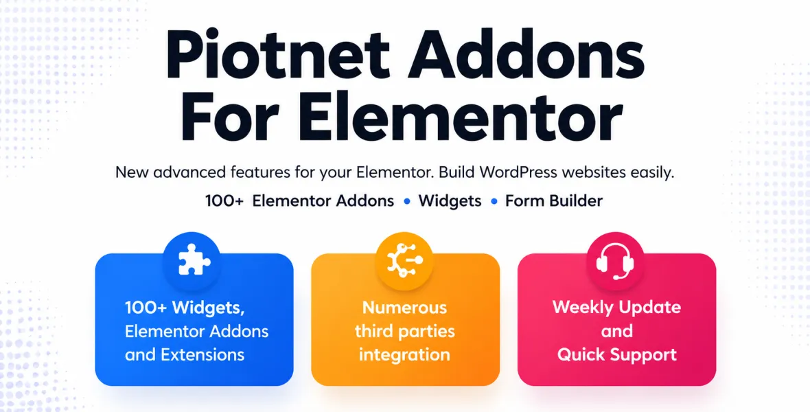 Piotnet Addons For Elementor Pro