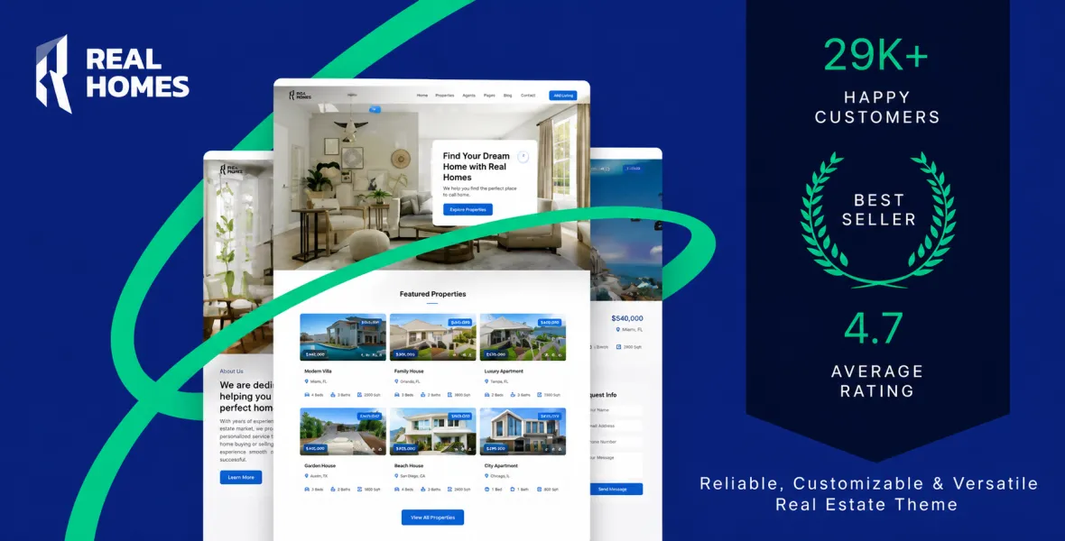 RH Real Estate WordPress Theme