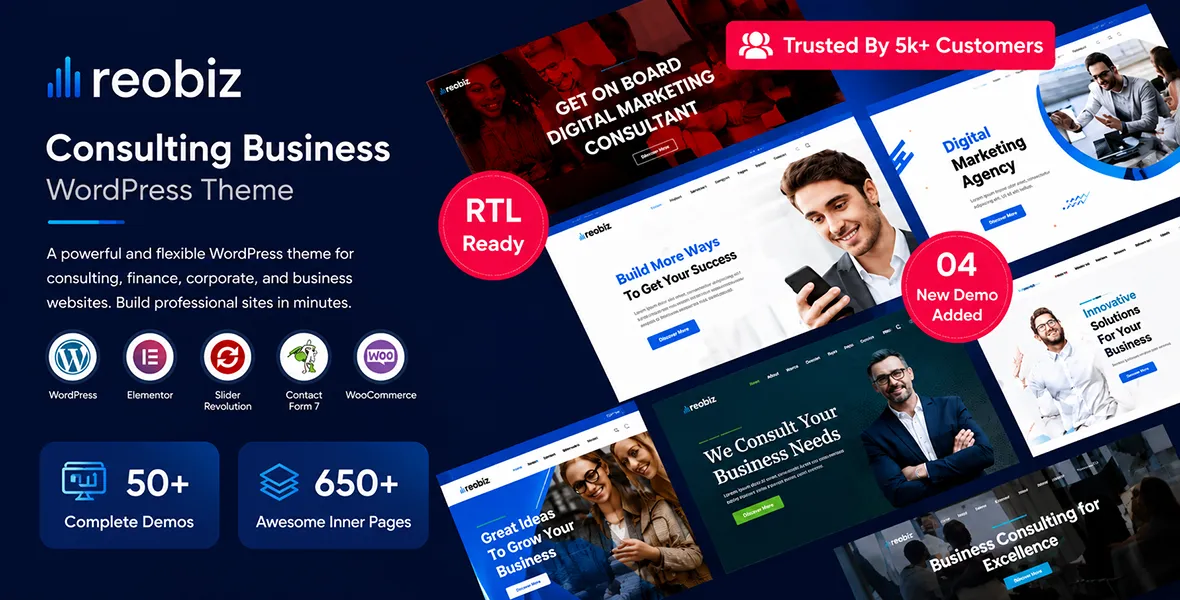 Reobiz – Consulting Business WordPress Theme