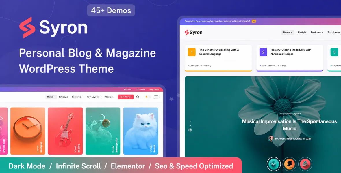 Syron | Personal Blog & Magazine Theme
