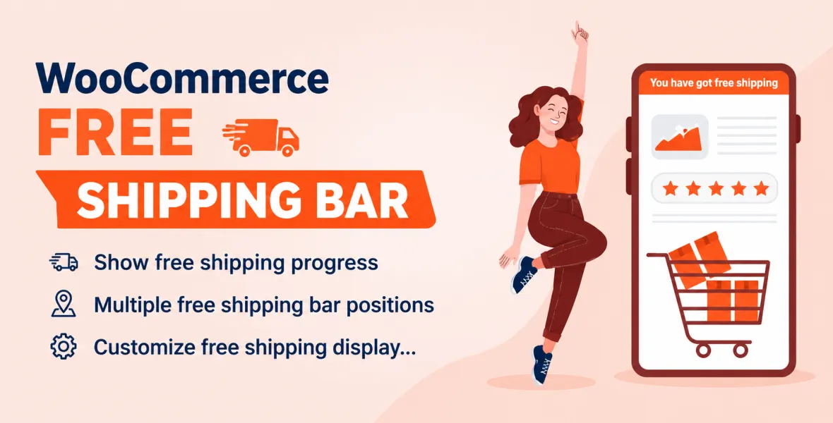 WooCommerce Free Shipping Bar