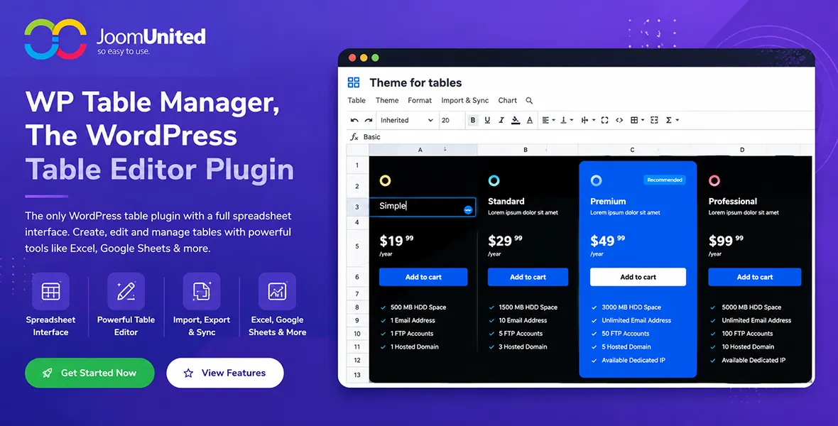 WP Table Manager