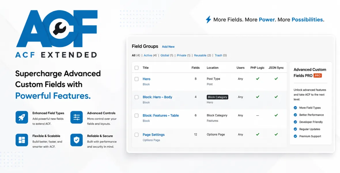 ACF Extended Pro