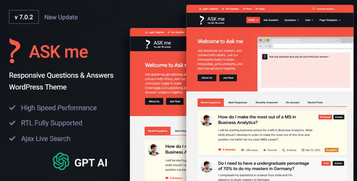 Ask Me Responsive Questions & Answers