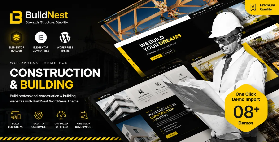 Buildnest – Construction WordPress Theme