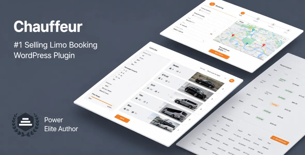 Chauffeur Taxi Booking System for WordPress