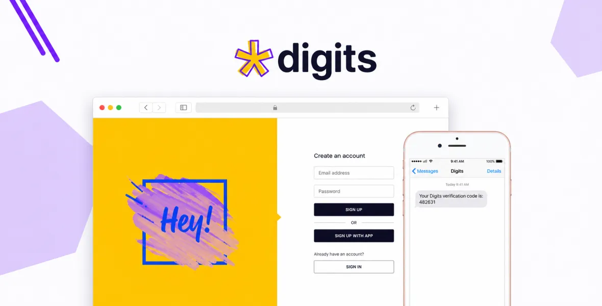 Digits Mobile Number Signup and Login