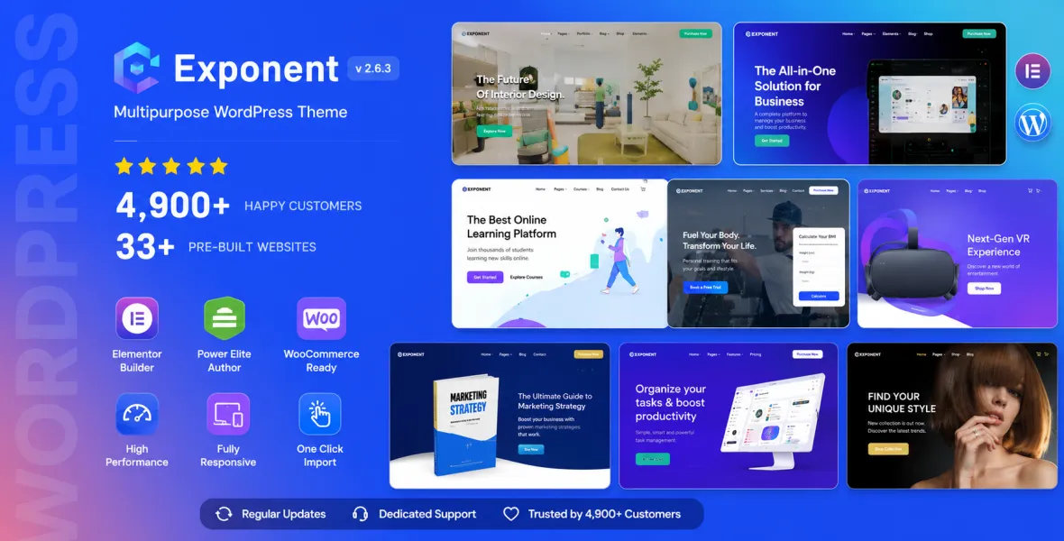 Exponent Modern Multi Purpose Business theme