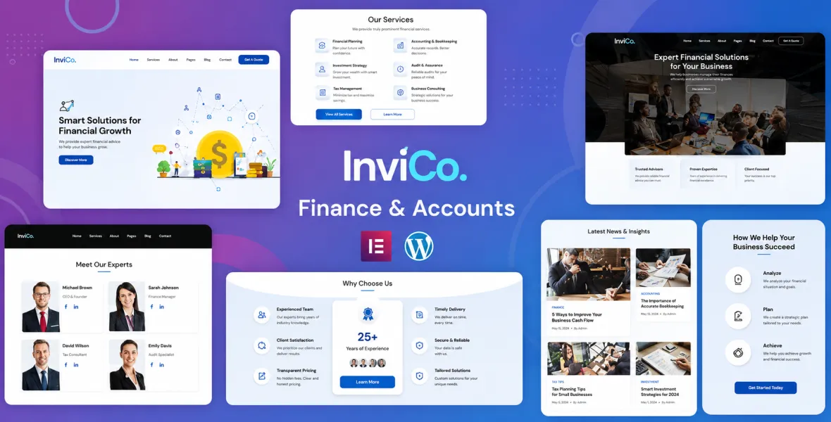 Invico WordPress Consulting Business Theme