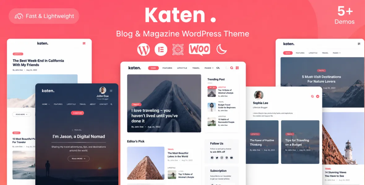 Katen Blog & Magazine WordPress Theme