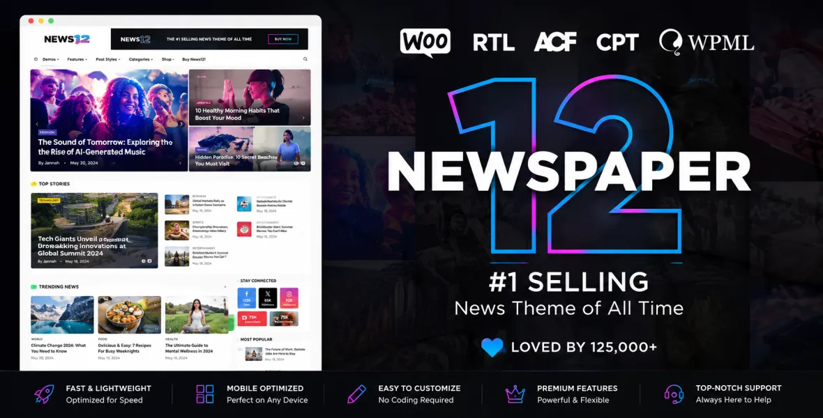 Newspaper News & WooCommerce Theme