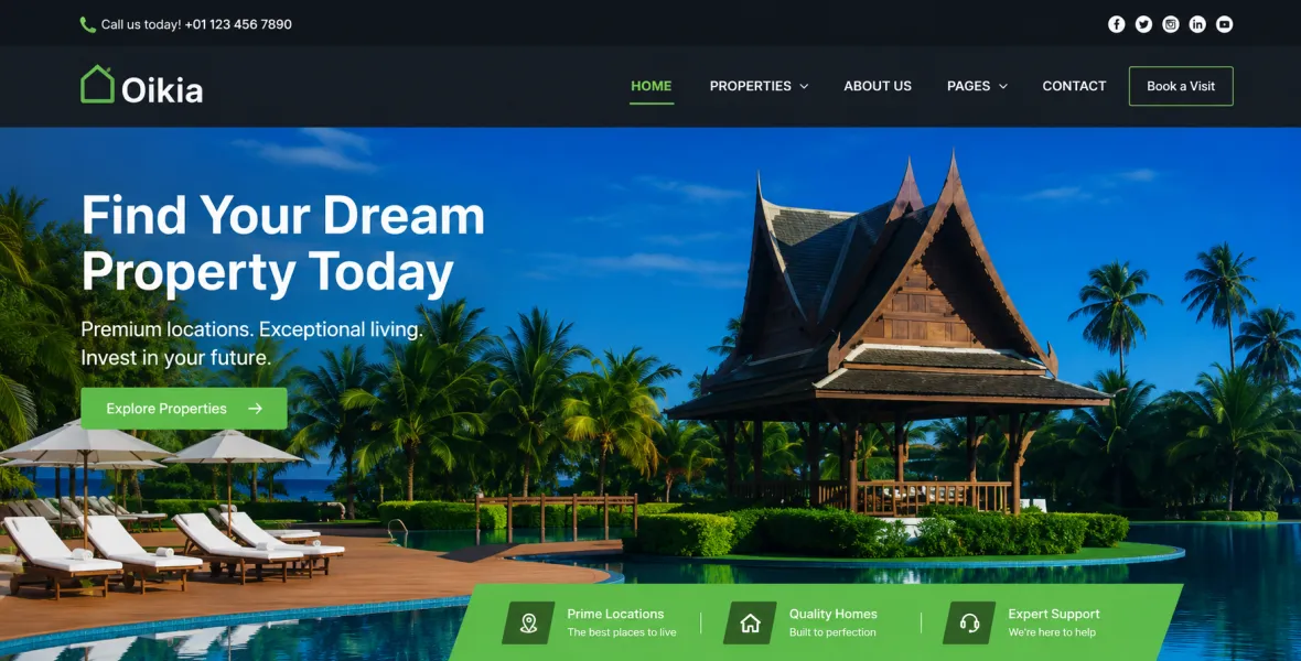 Oikia WordPress Theme