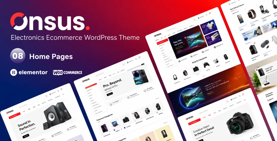 Onsus Electronics E commerce WordPress Theme