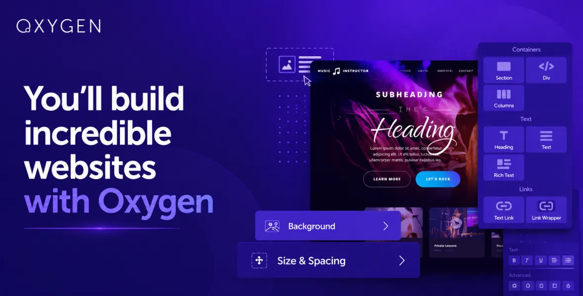 Oxygen Site Builder