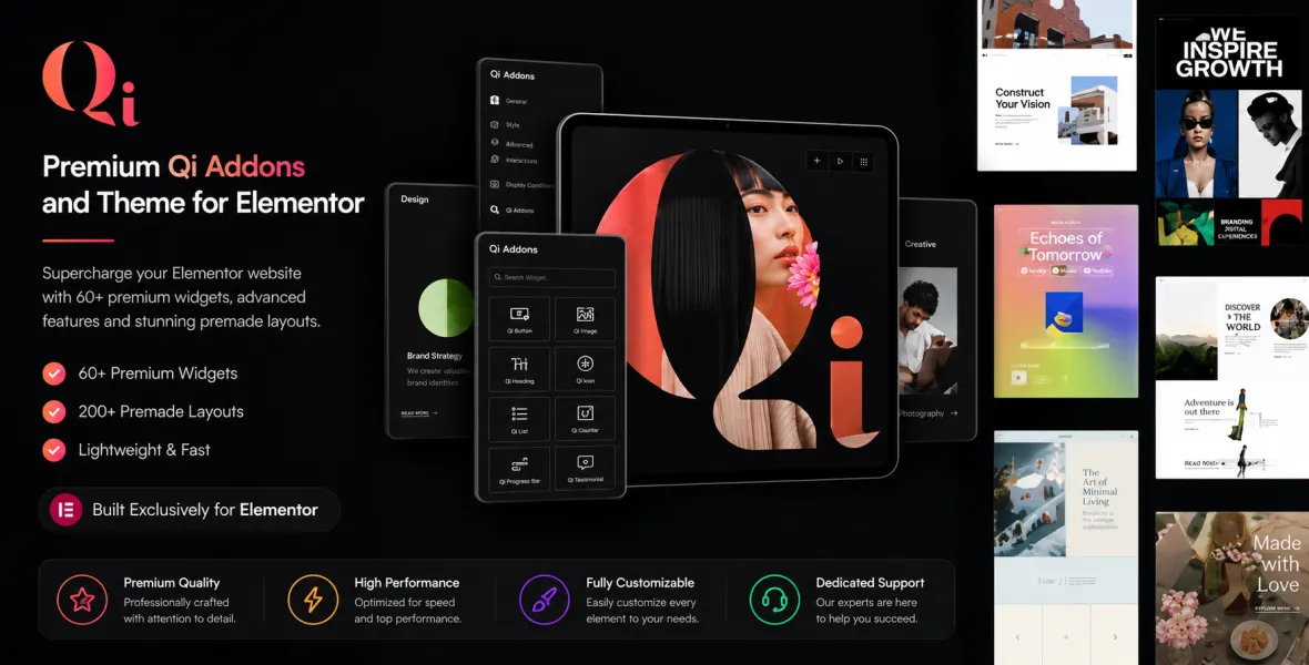 Qi Addons For Elementor Premium
