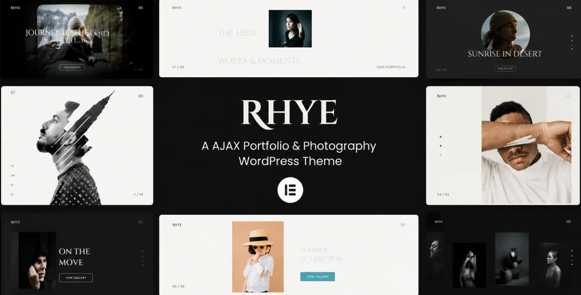 Rhye – AJAX Portfolio WordPress Theme