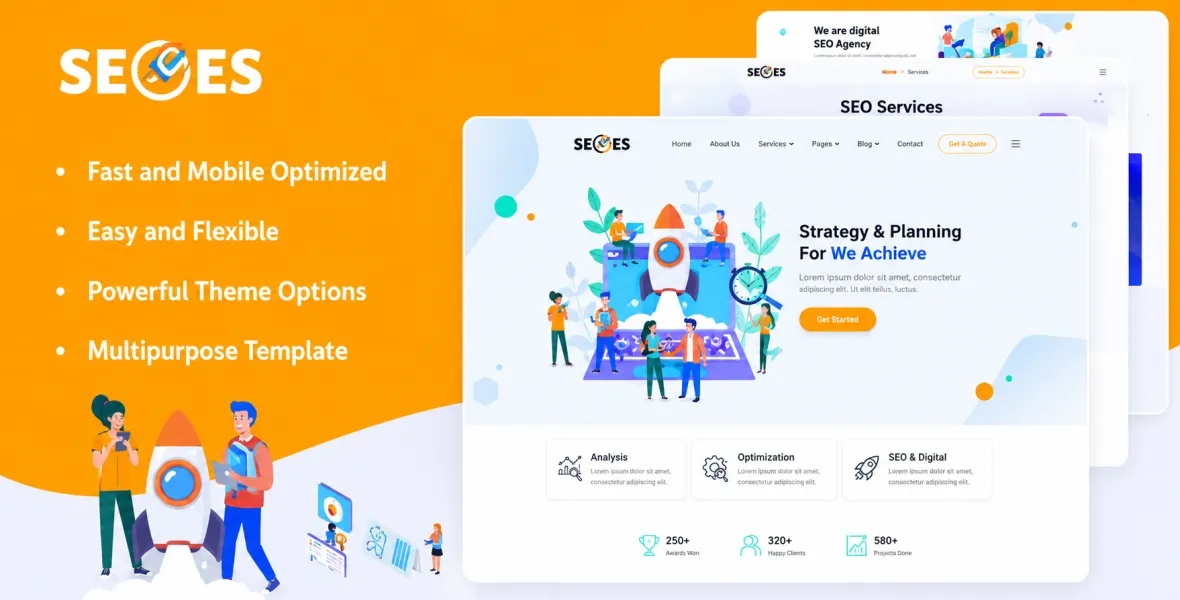 SEOes Marketing Agency WordPress Theme