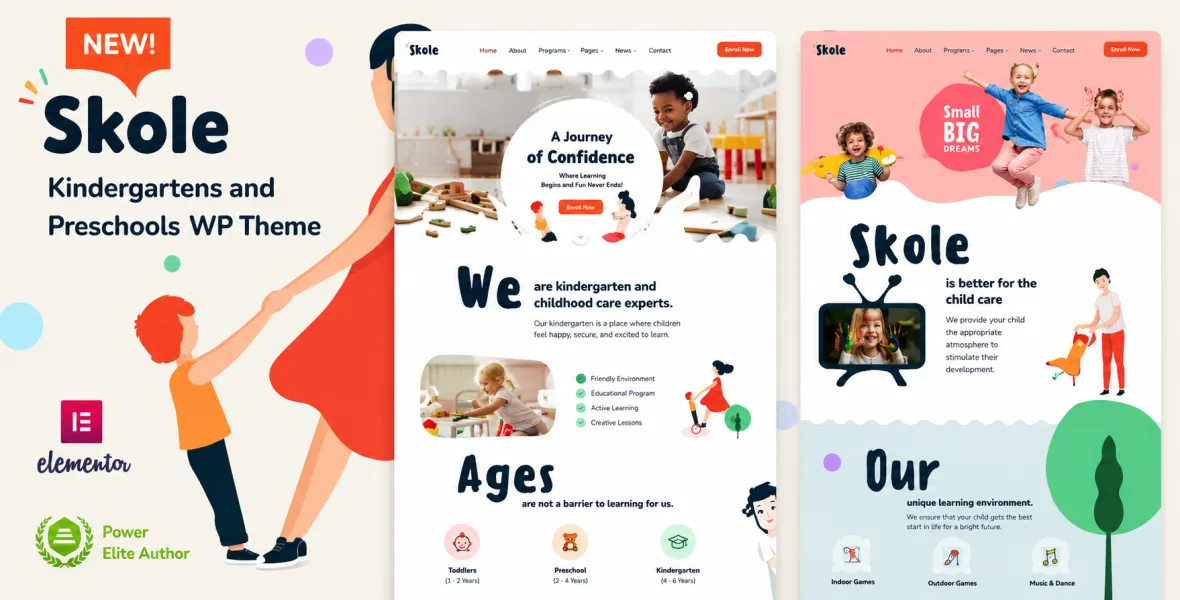 Skole – Children Kids School Education WordPress