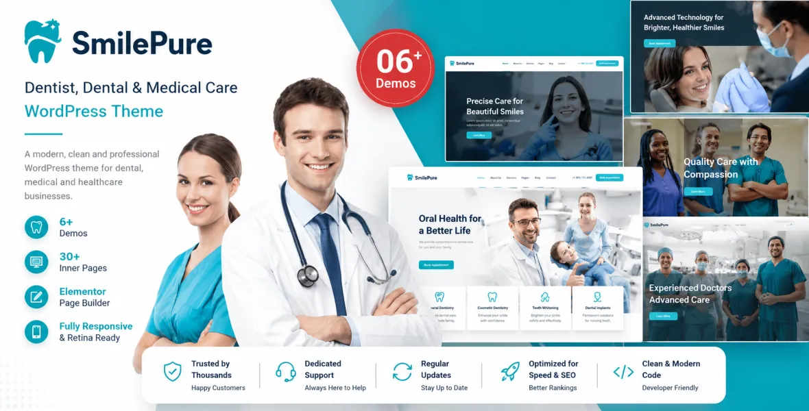 SmilePure Dental & Medical Care Theme