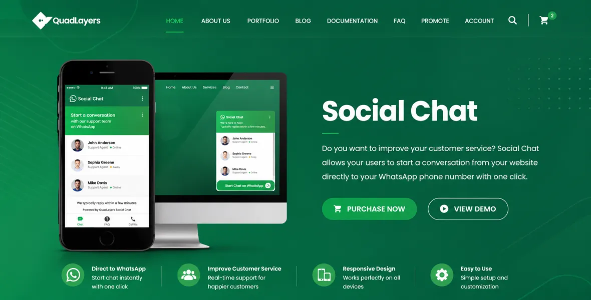 Social Chat PRO by Quadlayers