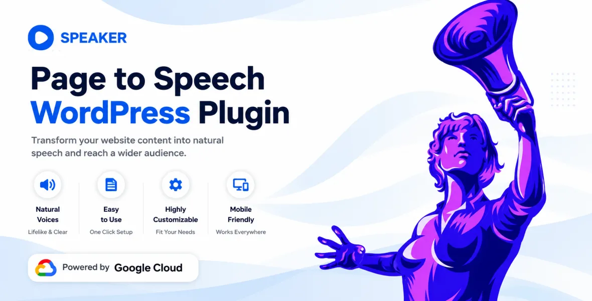 Speaker Page to Speech Plugin for WordPress