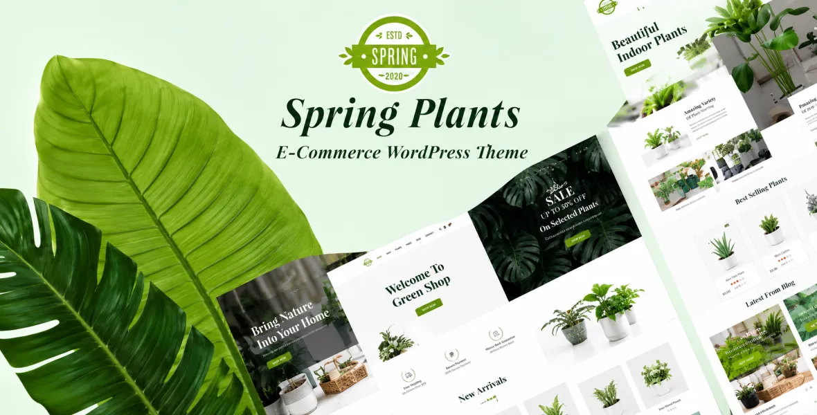 Spring Plants – Gardening & Houseplants WordPress Theme