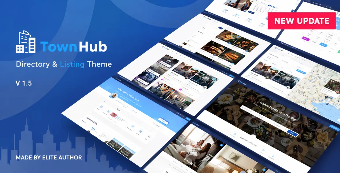 TownHub Directory & Listing WordPress Theme