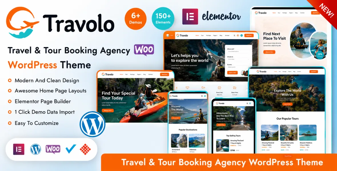Travolo Travel & Tour Booking WordPress Theme