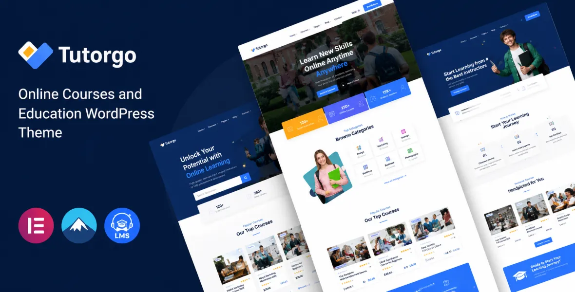 Tutorgo Online Training Education WordPress Theme