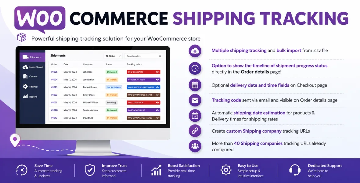 WooCommerce Shipping Tracking