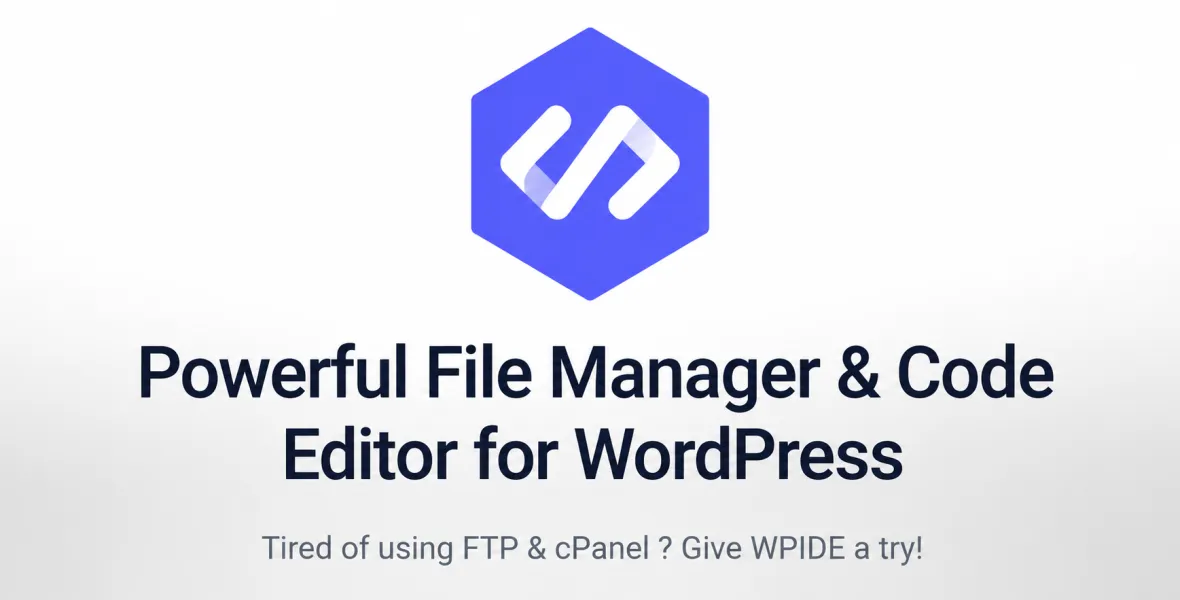 WPIDE – File Manager & Code Editor Premium