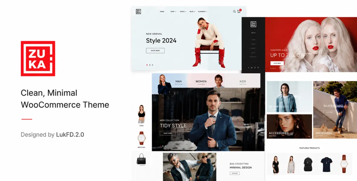 Zuka Clean, Minimal WooCommerce Theme
