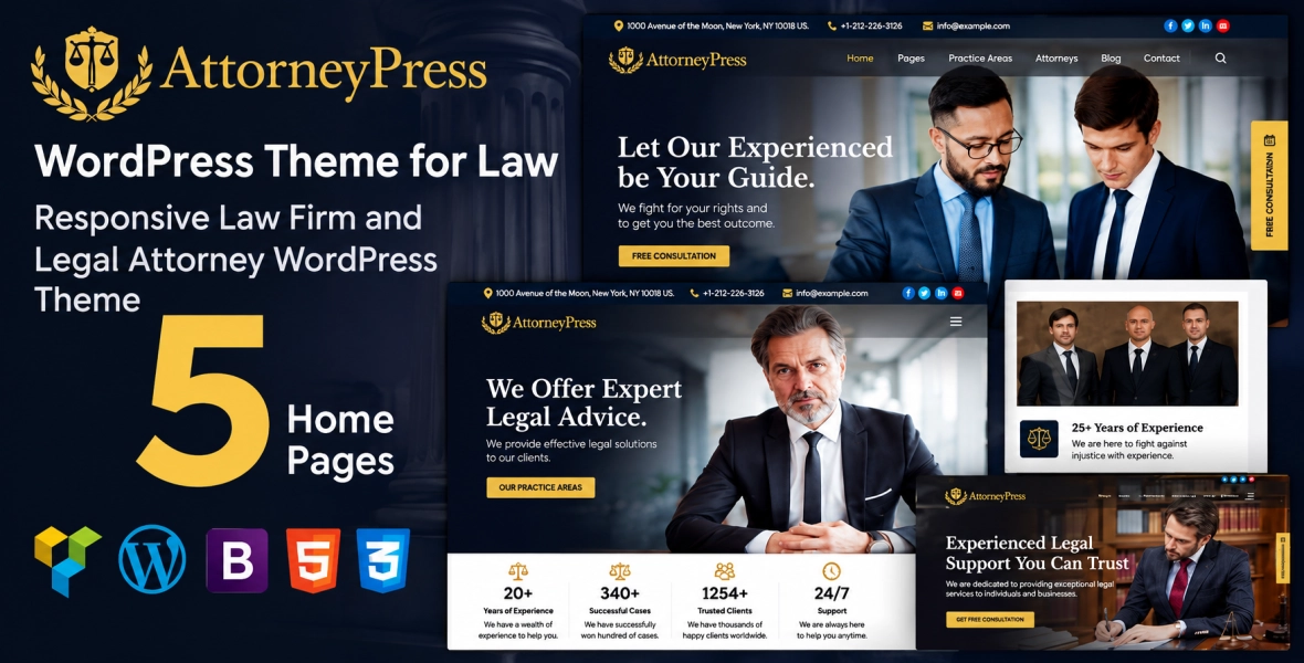 Attorney Press Lawyer WordPress Theme