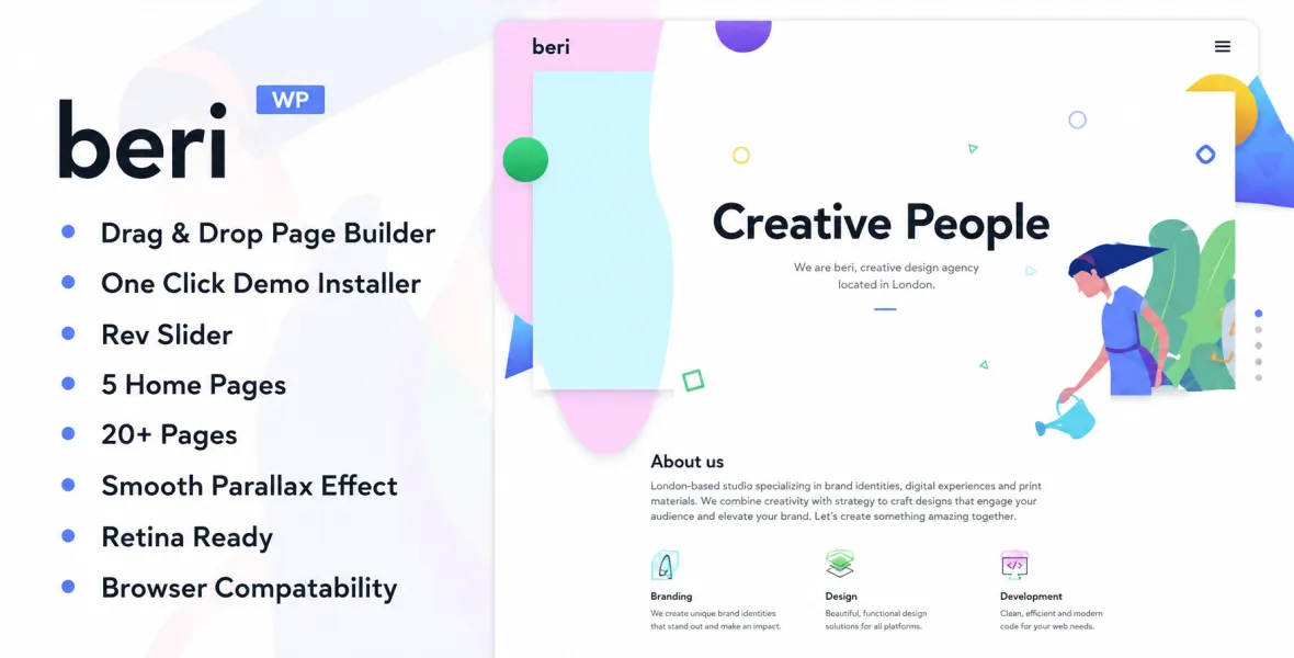Bari Portfolio & Digital Agency WordPress Theme