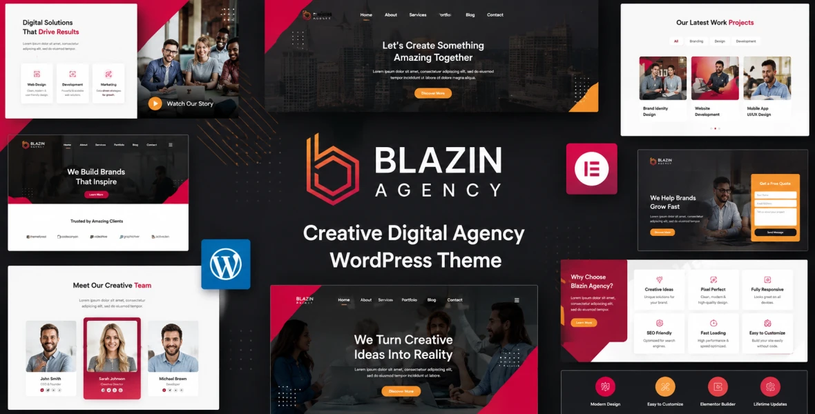 Blazin Agency | Creative WordPress Theme