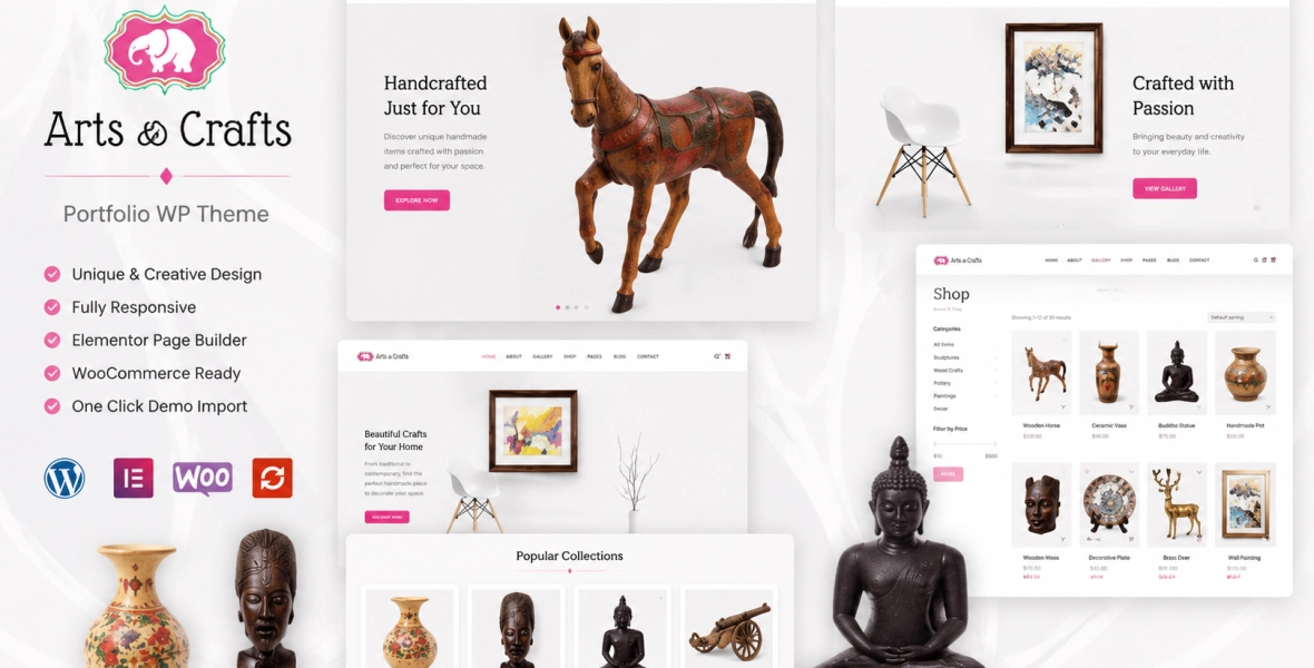 Crafts & Arts Handmade Artist WordPress