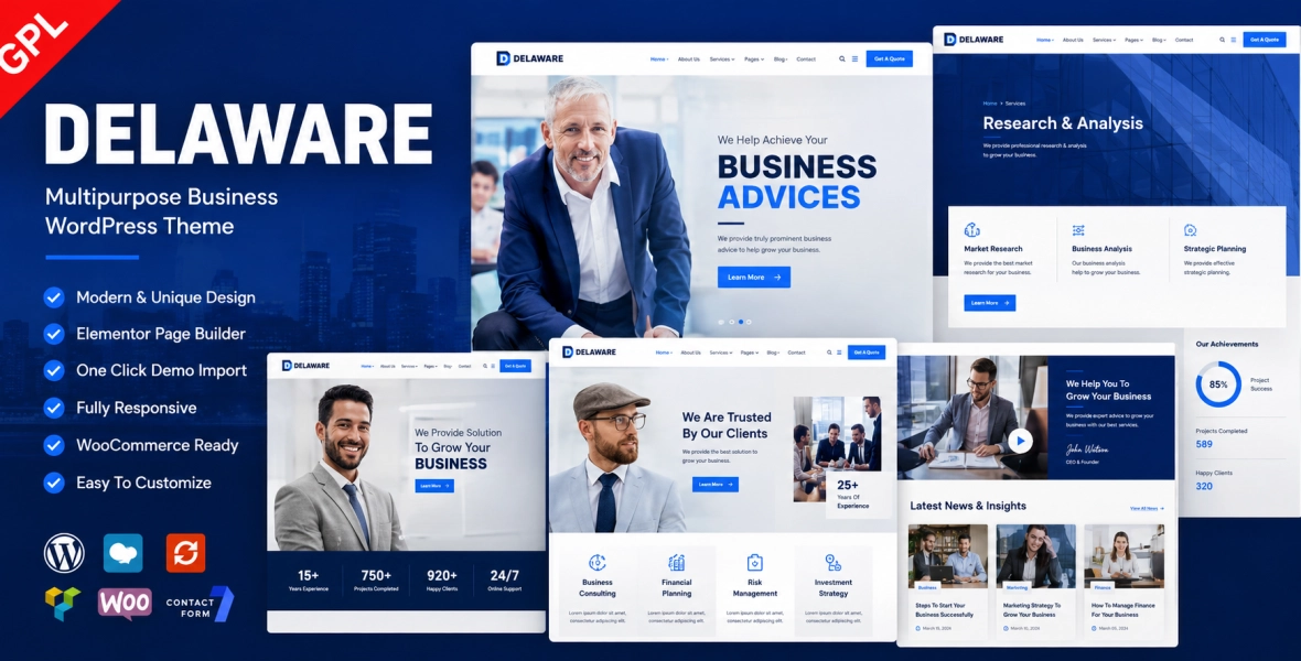 Delaware Consulting and Finance WordPress Theme