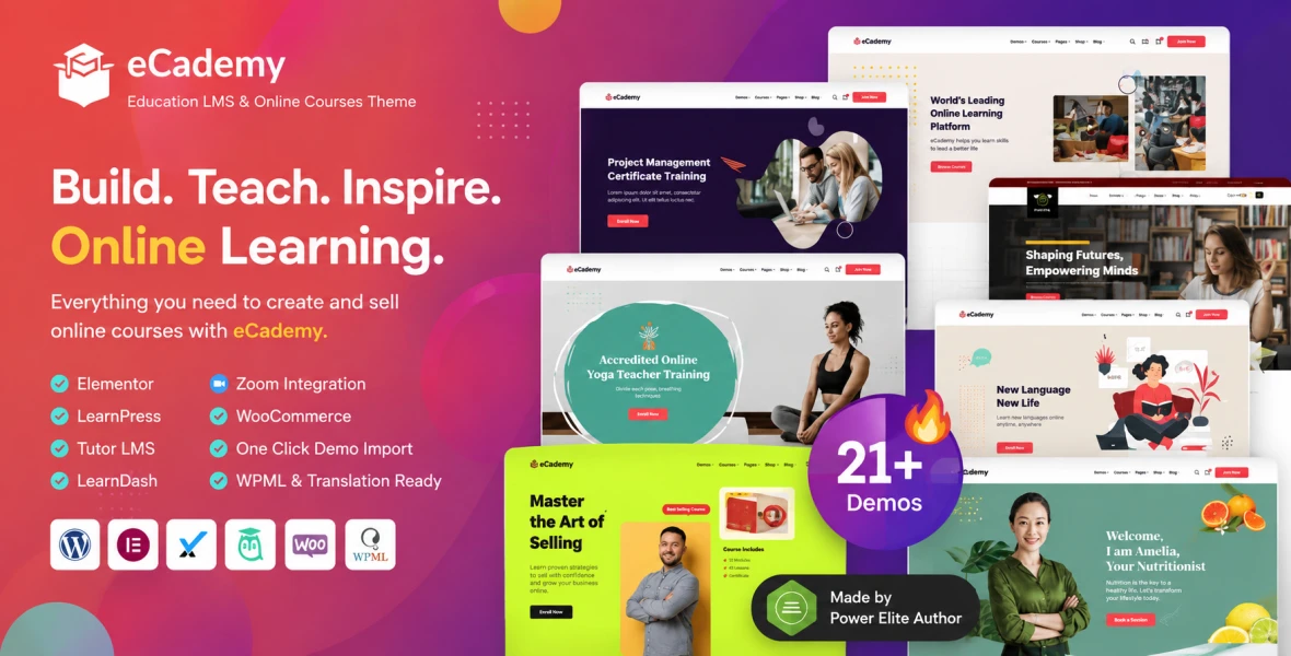 eCademy Elementor LMS & Online Courses Theme