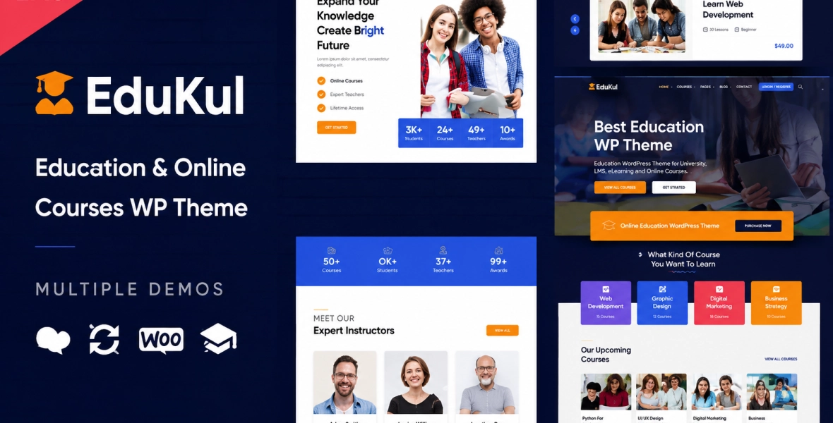 Edukul Online Courses WordPress Theme