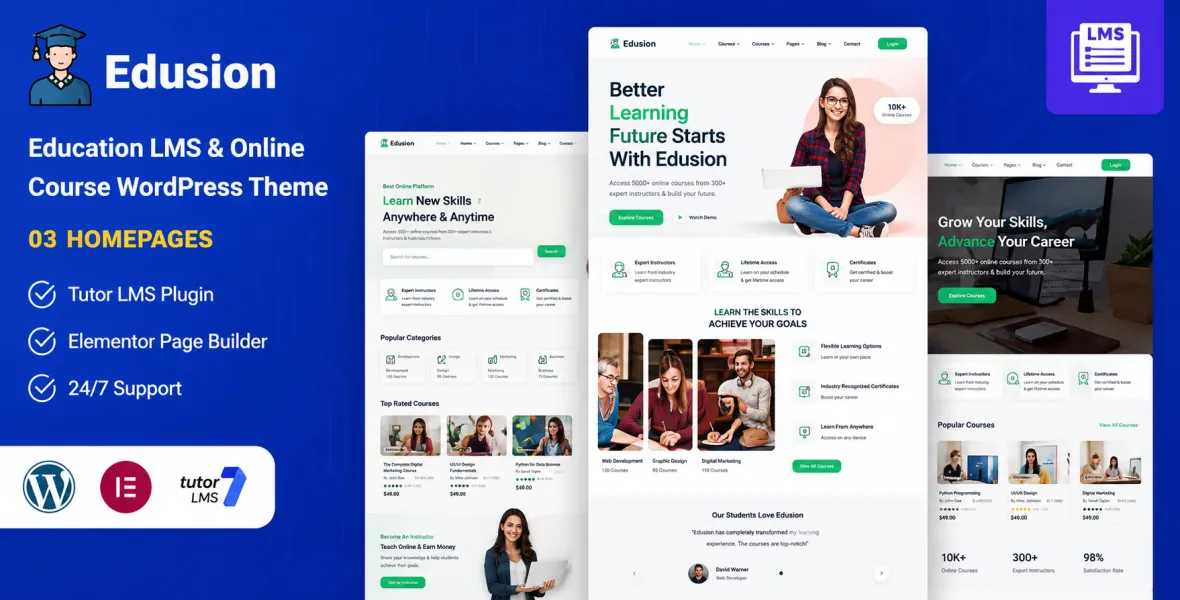 Edusion Education LMS WordPress Theme