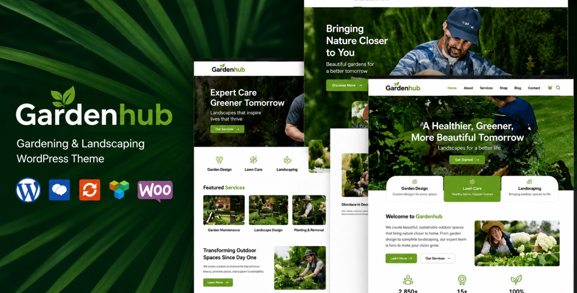 Garden HUB Lawn & Landscaping WordPress Theme