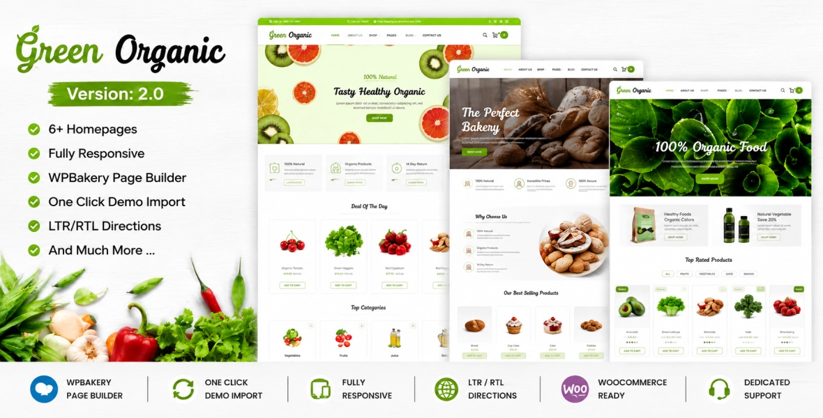 Greenorganic WooCommerce WordPress Theme