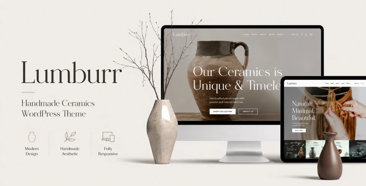 Lumburr Handmade & Ceramics WordPress Theme