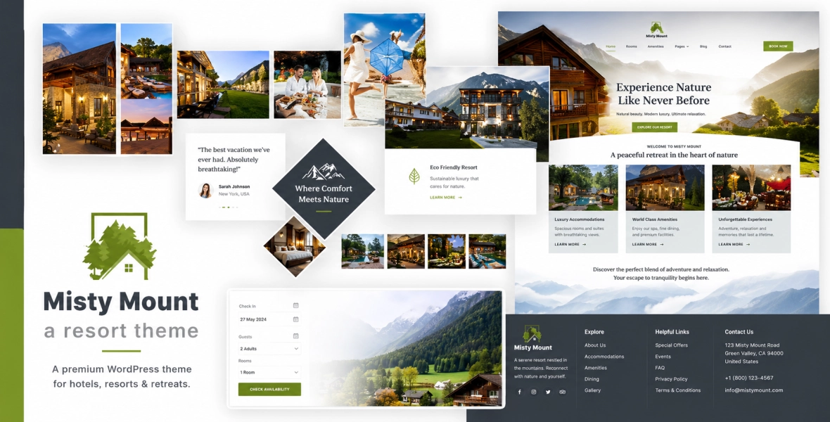Mount Resort & Hotel WordPress