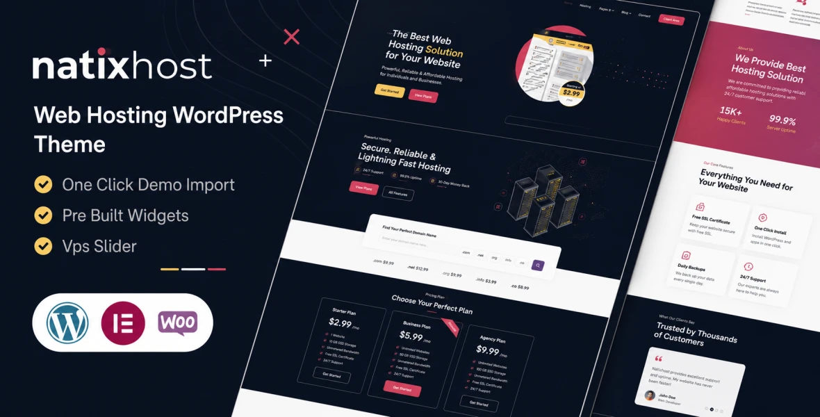 Natix | Web Hosting WordPress Theme