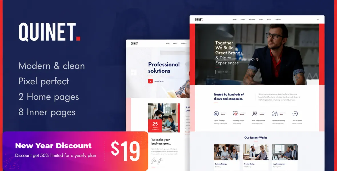 Quinet Business Consulting WordPress Theme
