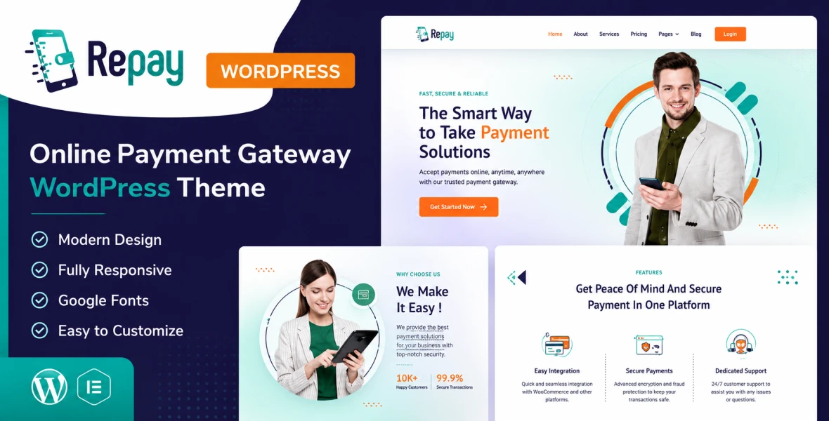 Repay | Payment Gateway WordPress Theme