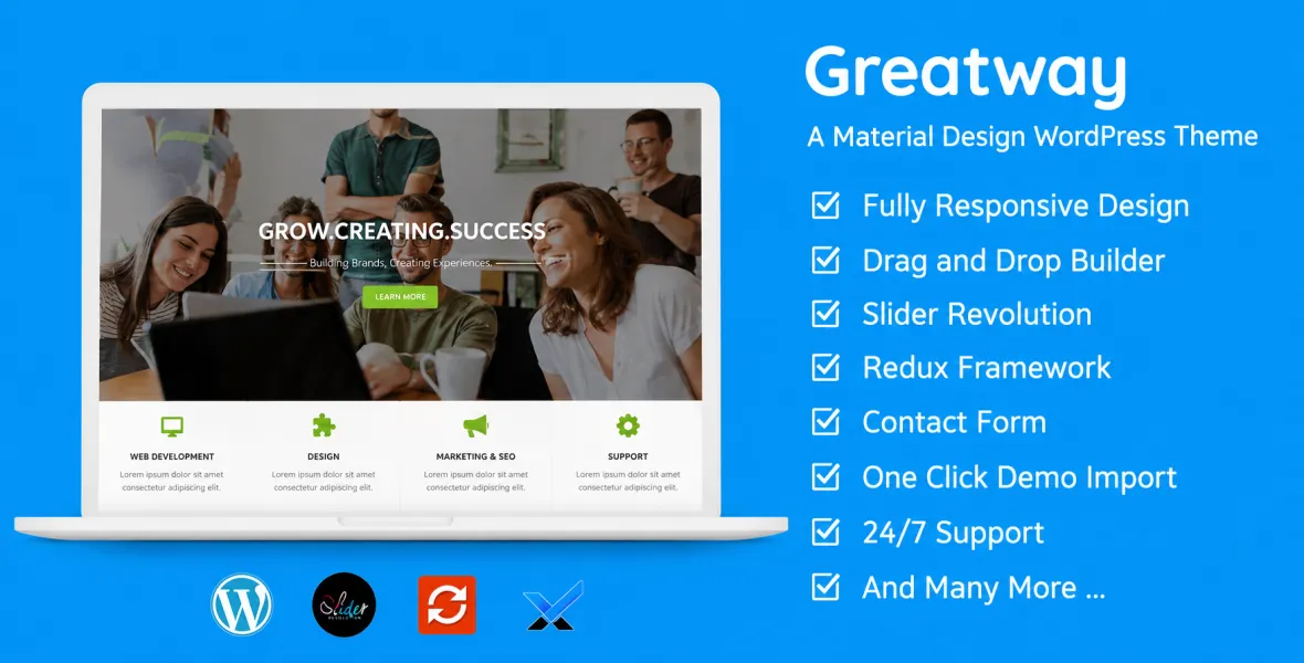 Salmon One Page App WordPress Theme